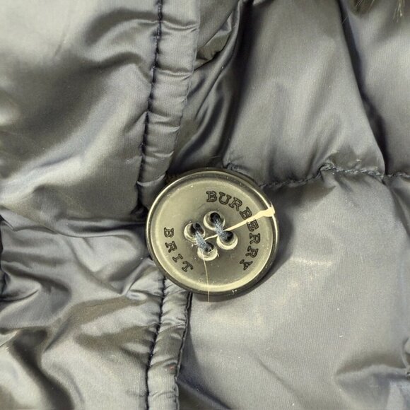 Burberry Navy Blue Down Puffer Jacket Women’s Size M - Picture 5 of 16